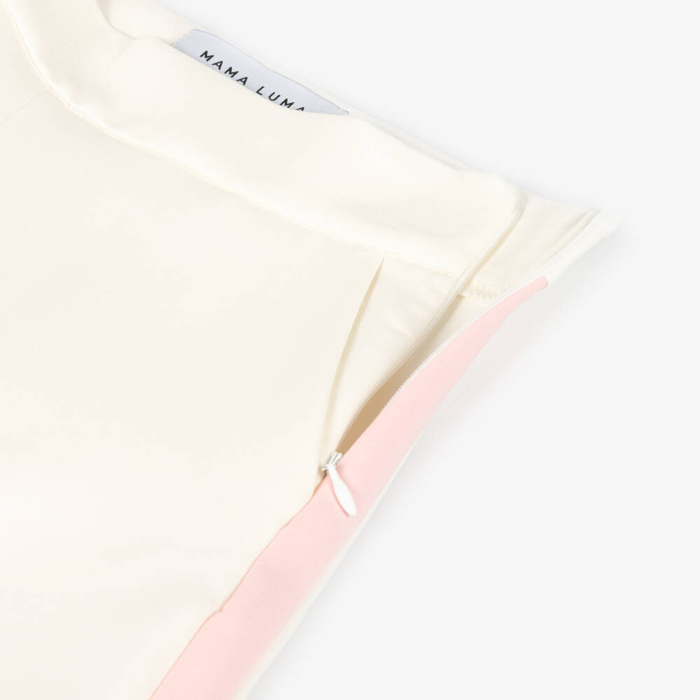 Mama Luma-Girls Ivory Flared Trousers | Childrensalon Outlet