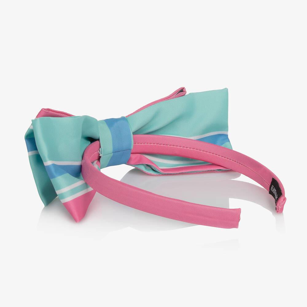 ماما لوما-طوق للشعر ساتان مقلم بألوان متعددة للبنات | Childrensalon Outlet