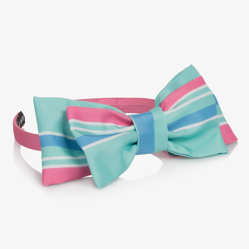 ماما لوما-طوق للشعر ساتان مقلم بألوان متعددة للبنات | Childrensalon Outlet