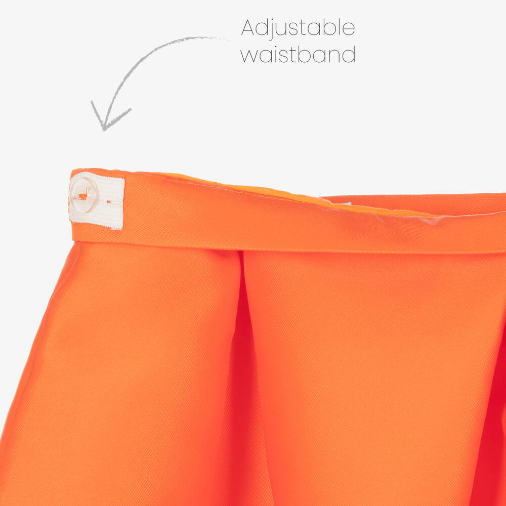 Mama Luma-Топ с цветком и оранжевая юбка | Childrensalon Outlet