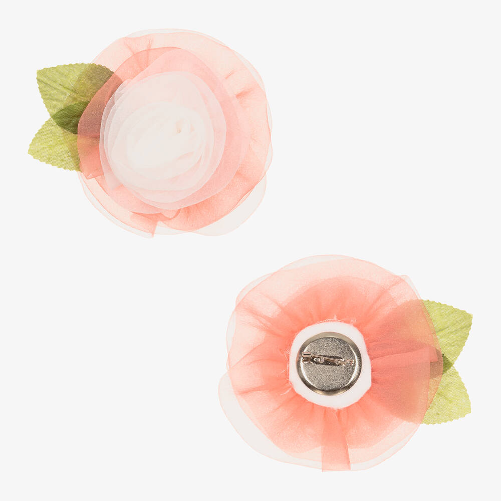 Mama Luma-Топ с цветком и оранжевая юбка | Childrensalon Outlet