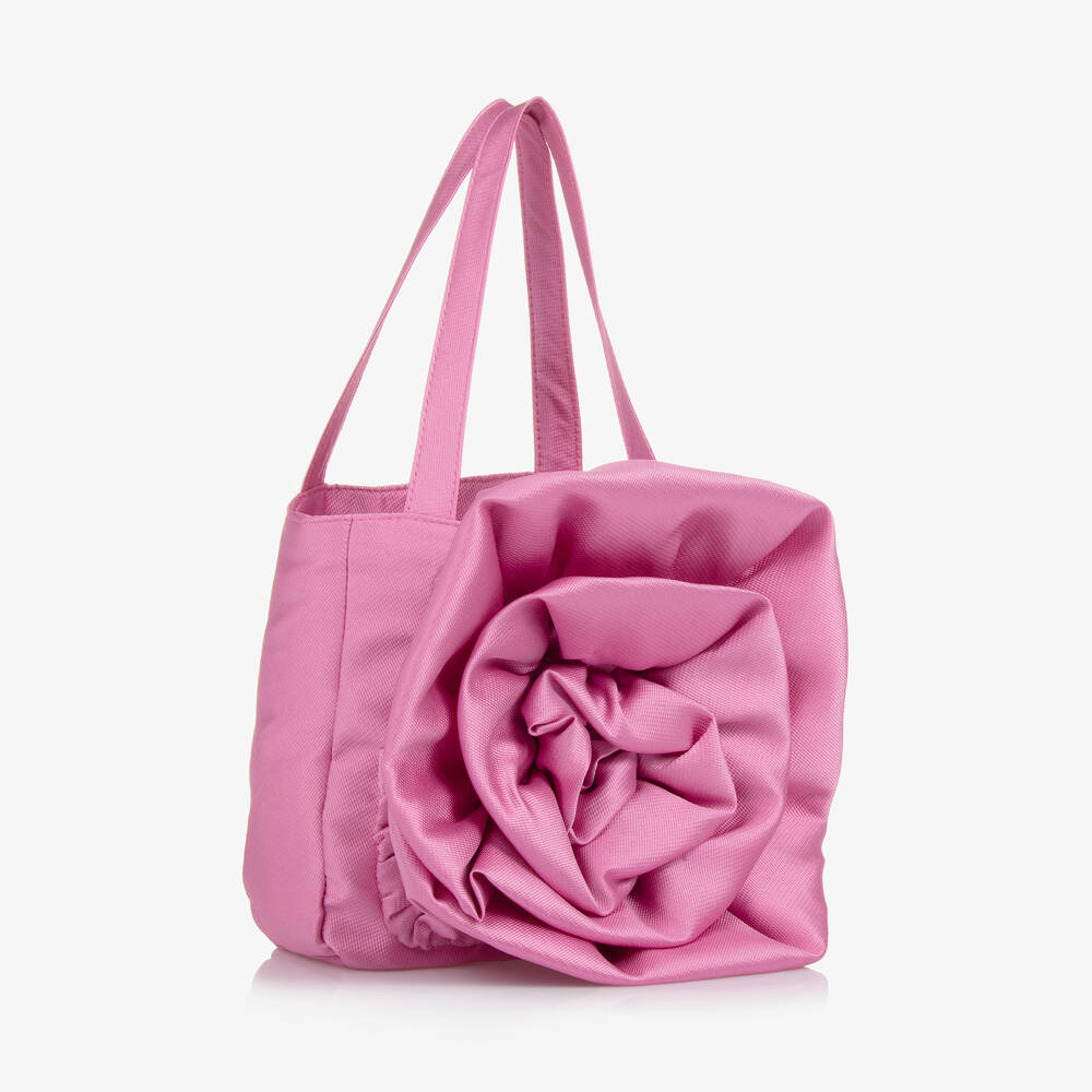 Mama Luma-Розовая сумка с цветком для девочек (15см) | Childrensalon Outlet