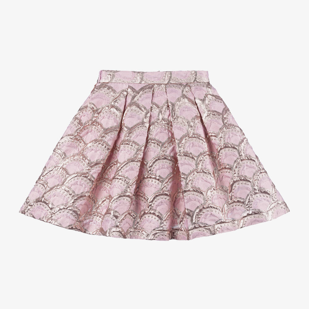Mama Luma-Girls Pink Metallic Bow Skirt | Childrensalon Outlet