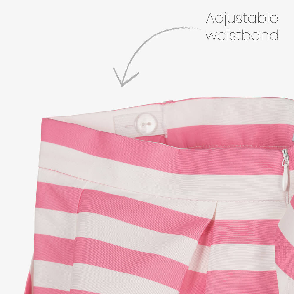 Mama Luma-Girls Pink Polkadot & Stripe Trouser Set | Childrensalon Outlet