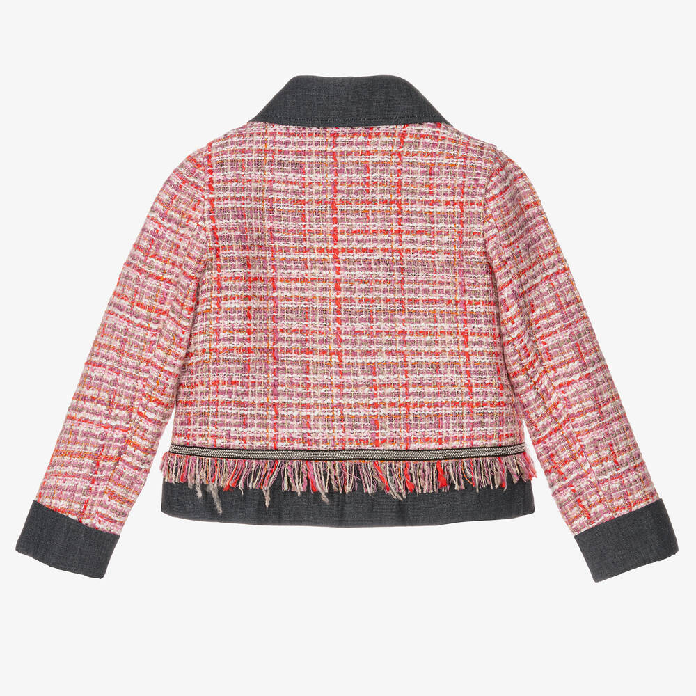 Mama Luma-Girls Pink Tweed Blazer | Childrensalon Outlet