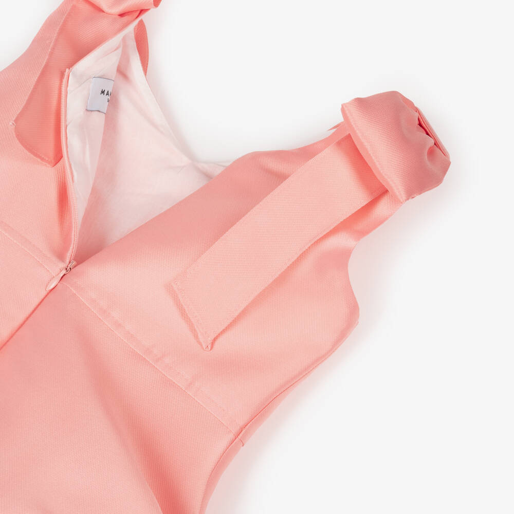 Mama Luma-Girls Radiant Coral Satin Gown | Childrensalon Outlet