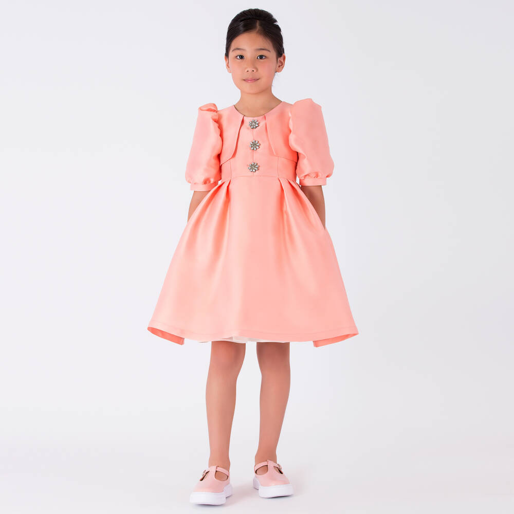 Mama Luma-Girls Radiant Satin Celebration Dress | Childrensalon Outlet