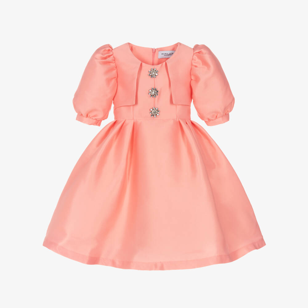 Mama Luma-Girls Radiant Satin Celebration Dress | Childrensalon Outlet