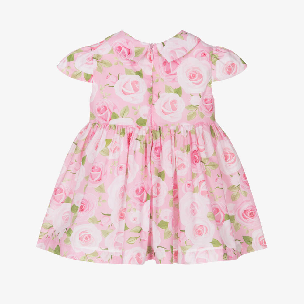 Mama Luma-فستان قطني وردي للبنات | Childrensalon Outlet