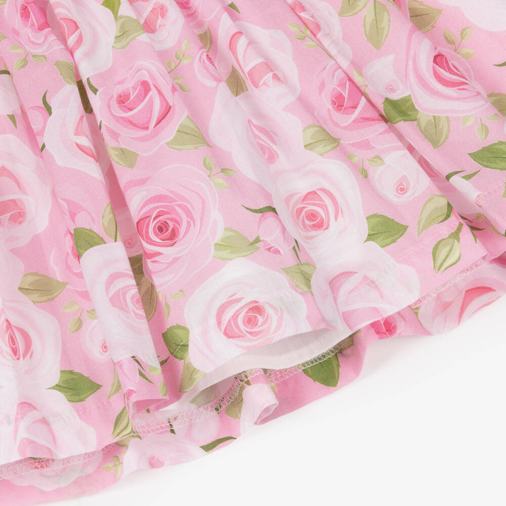 Mama Luma-فستان قطني وردي للبنات | Childrensalon Outlet