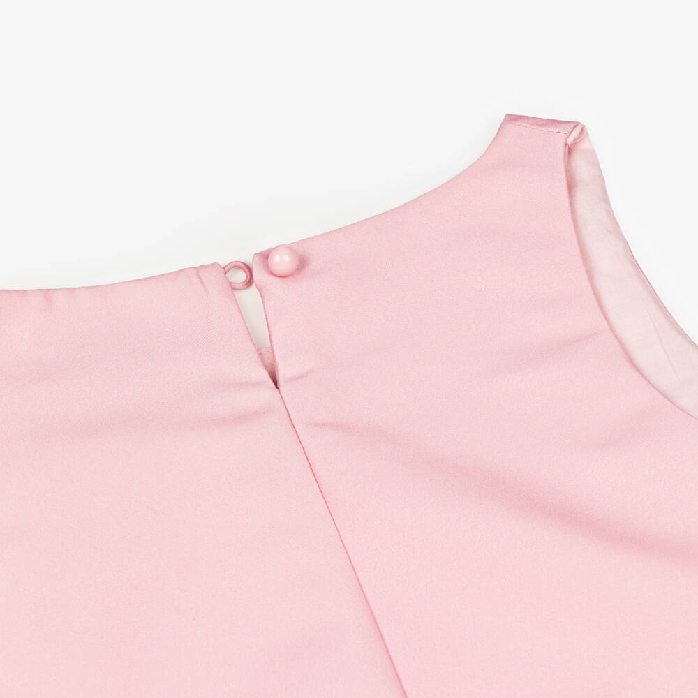 Mama Luma-Girls Satin Feather Detail Blouse | Childrensalon Outlet