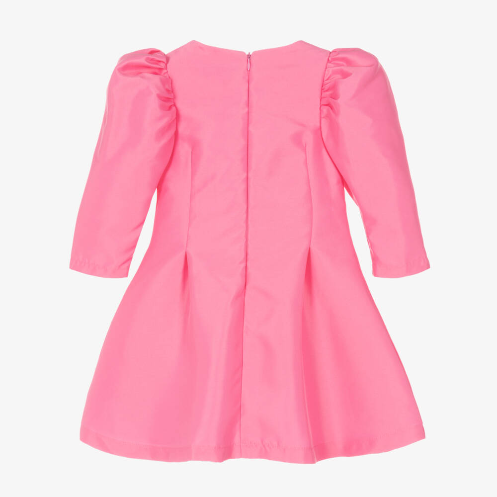 Mama Luma-Girls Satin Gown with Floral Accents | Childrensalon Outlet