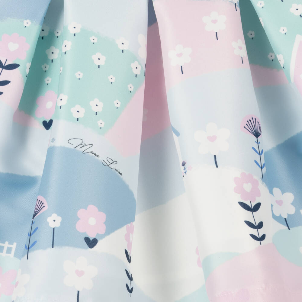 Mama Luma-فستان دوار ساتان للبنات بألوان الباستيل | Childrensalon Outlet