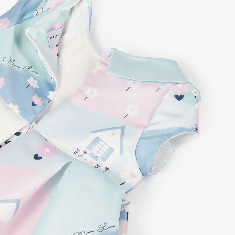 Mama Luma-فستان دوار ساتان للبنات بألوان الباستيل | Childrensalon Outlet