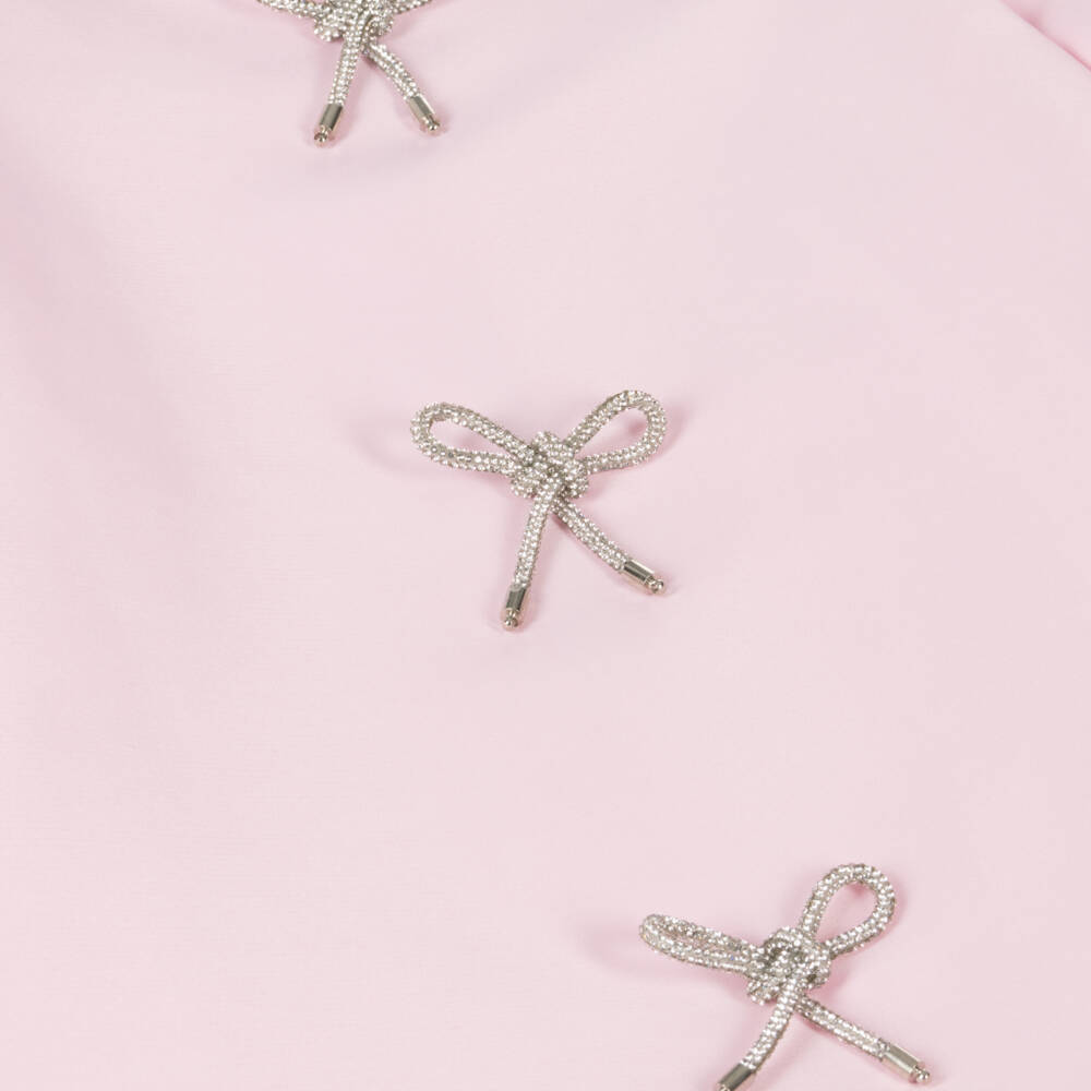 Mama Luma-Girls Satin Twirl Dress in Pink | Childrensalon Outlet