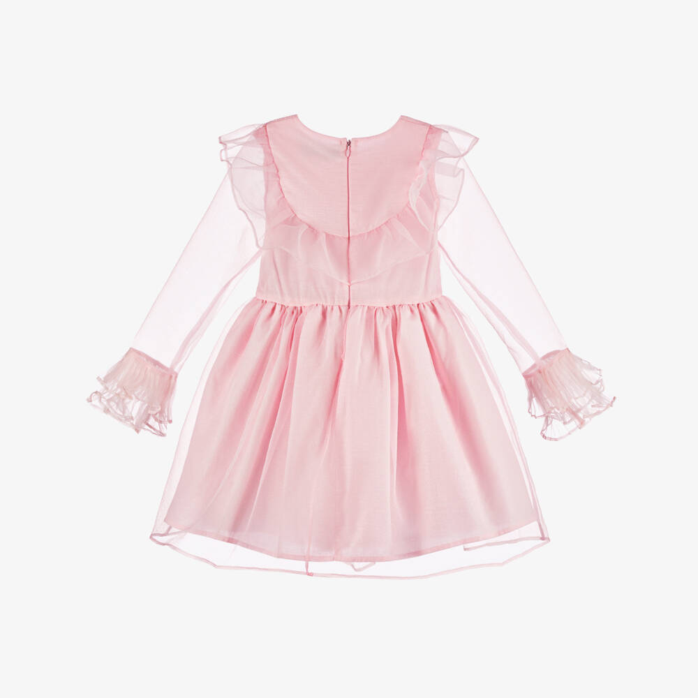Mama Luma-Girls Sheer Pink Ruffle Delight | Childrensalon Outlet
