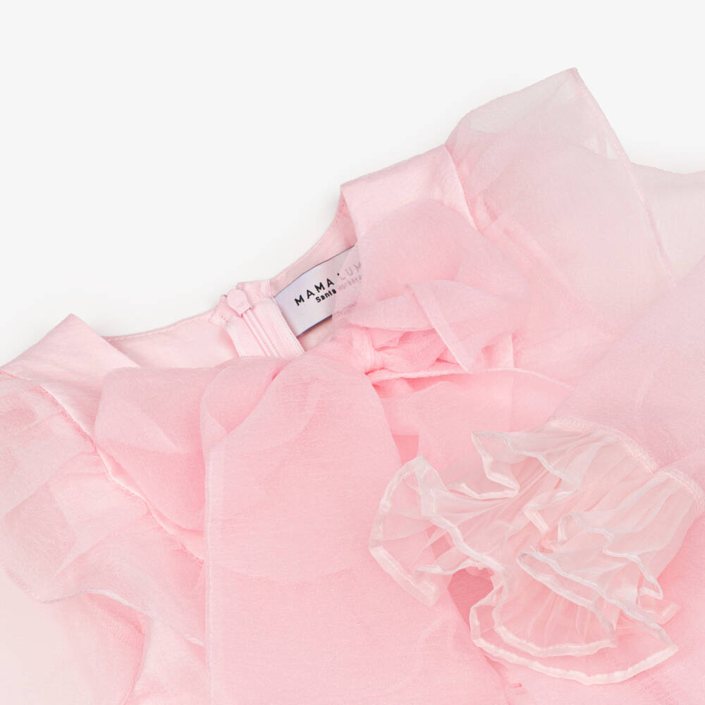 Mama Luma-Girls Sheer Pink Ruffle Delight | Childrensalon Outlet
