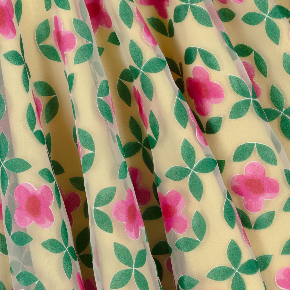 Mama Luma-Girls Vibrant Pink & Green Organza Gown | Childrensalon Outlet