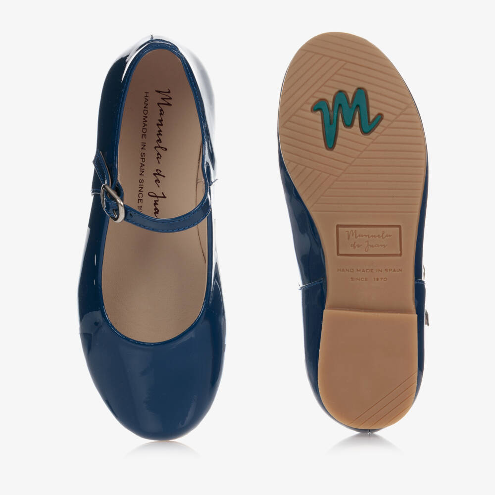 Manuela de Juan-Blue Patent Leather Pumps | Childrensalon Outlet