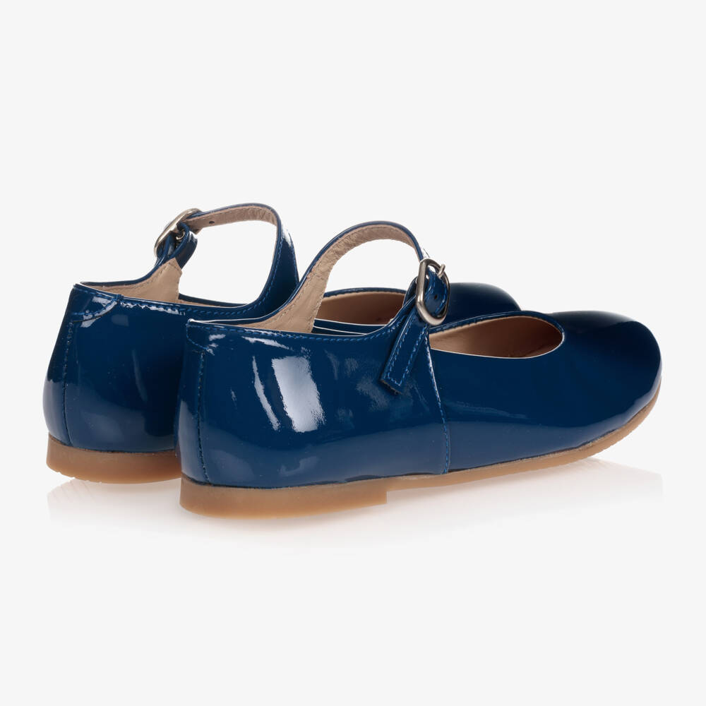 Manuela de Juan-Blue Patent Leather Pumps | Childrensalon Outlet