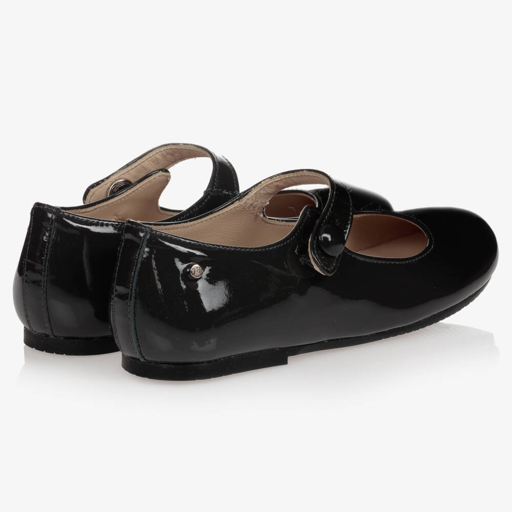 Manuela de Juan-Girls' Charcoal Patent Mary Janes | Childrensalon Outlet