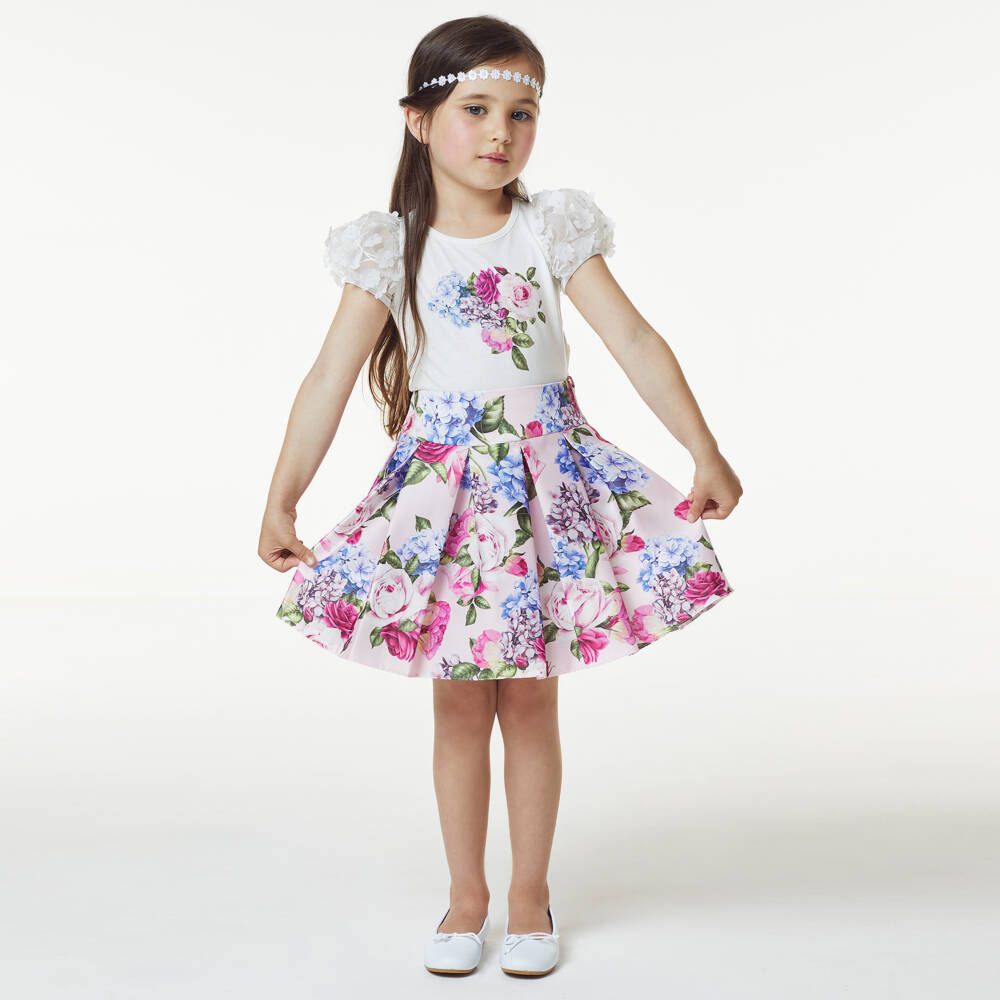 Manuela de Juan-Girls Ivory Leather Ballet Slippers | Childrensalon Outlet