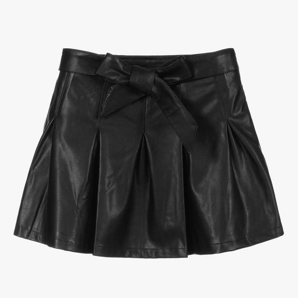 Marc Ellis - Black Faux Leather Skirt | Childrensalon