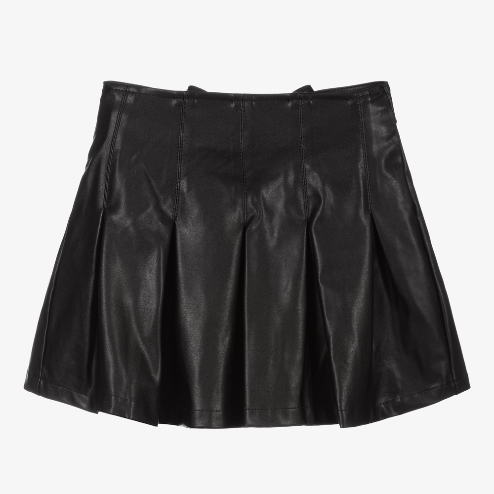 Marc Ellis-تنورة جلد صناعي لون أسود | Childrensalon Outlet