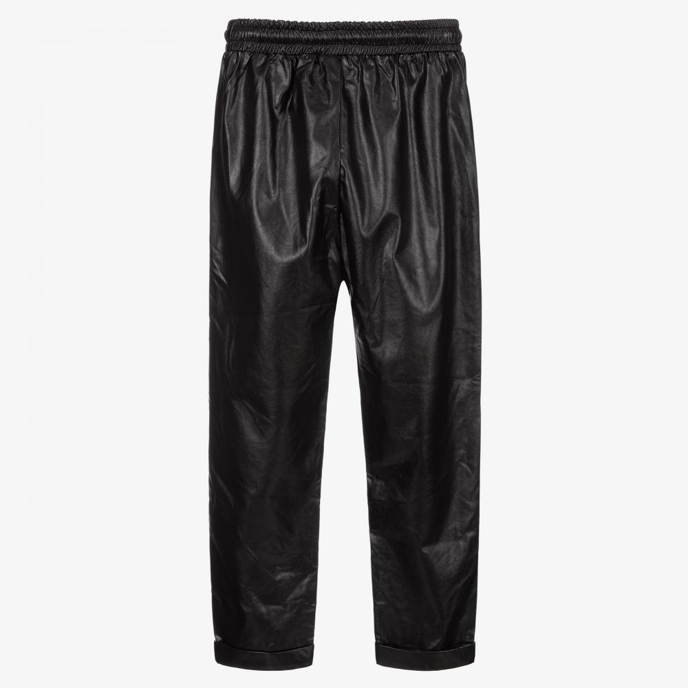 Marc Ellis-بنطلون جلد صناعي لون أسود للبنات | Childrensalon Outlet