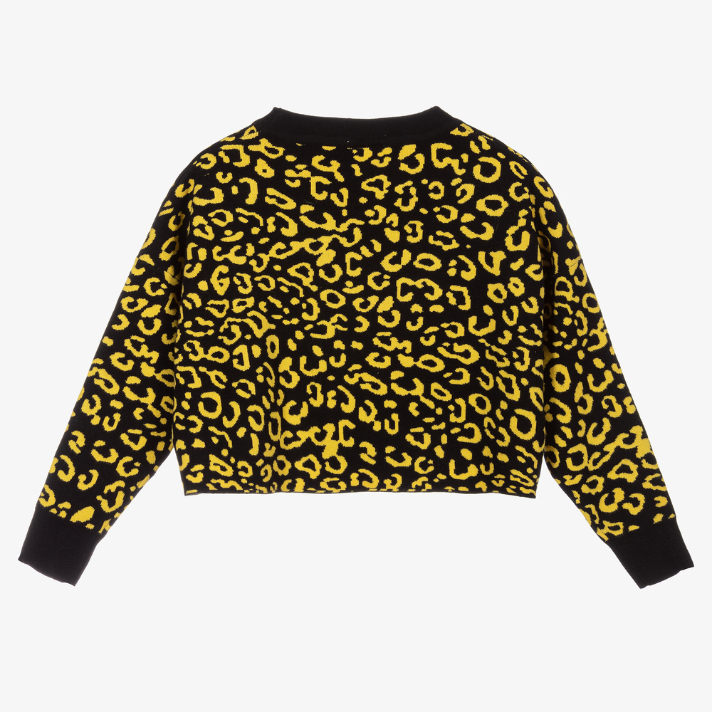 Yellow leopard sweater hot sale