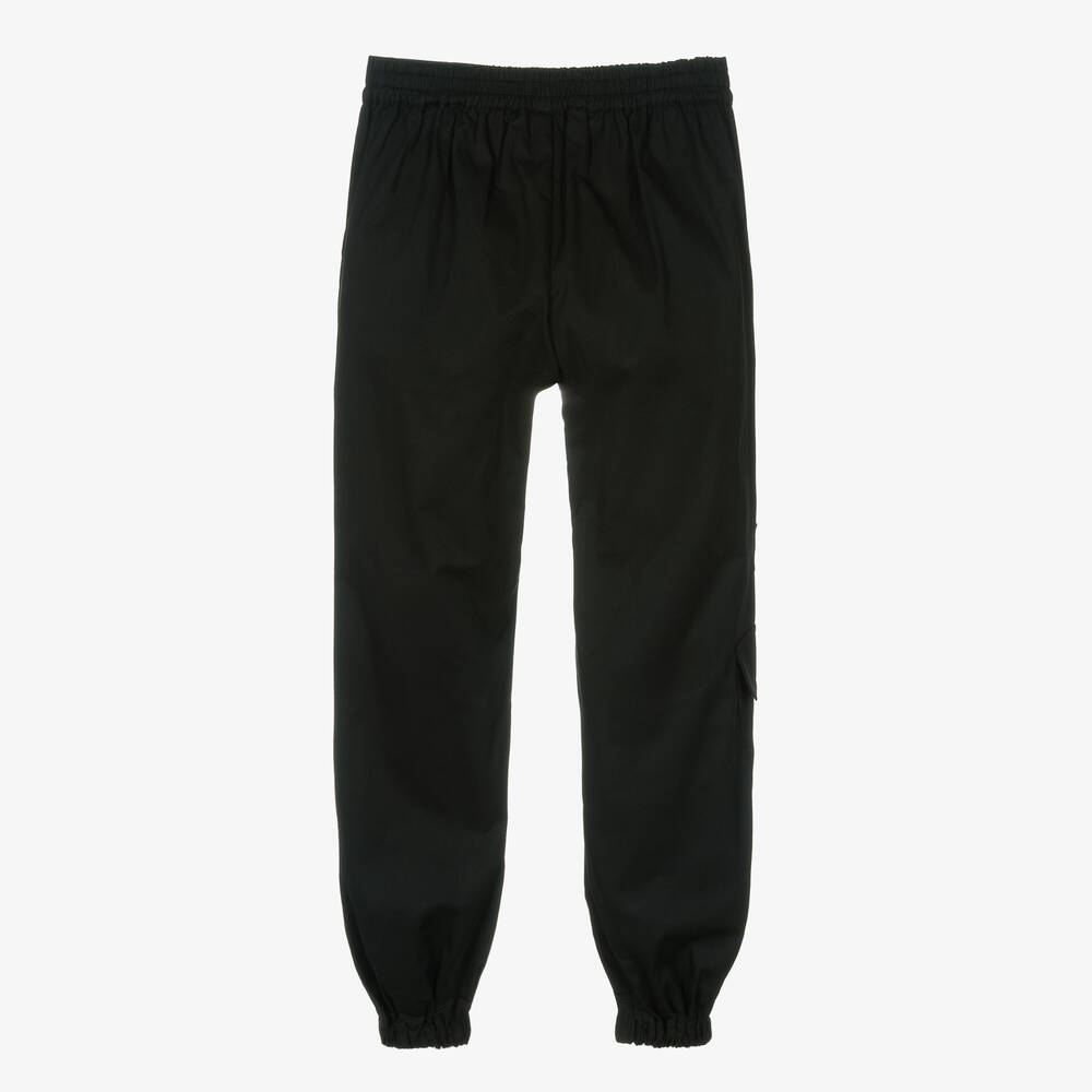 Marc Ellis-بنطلون كارغو قطن بوبلين لون أسود للبنات | Childrensalon Outlet