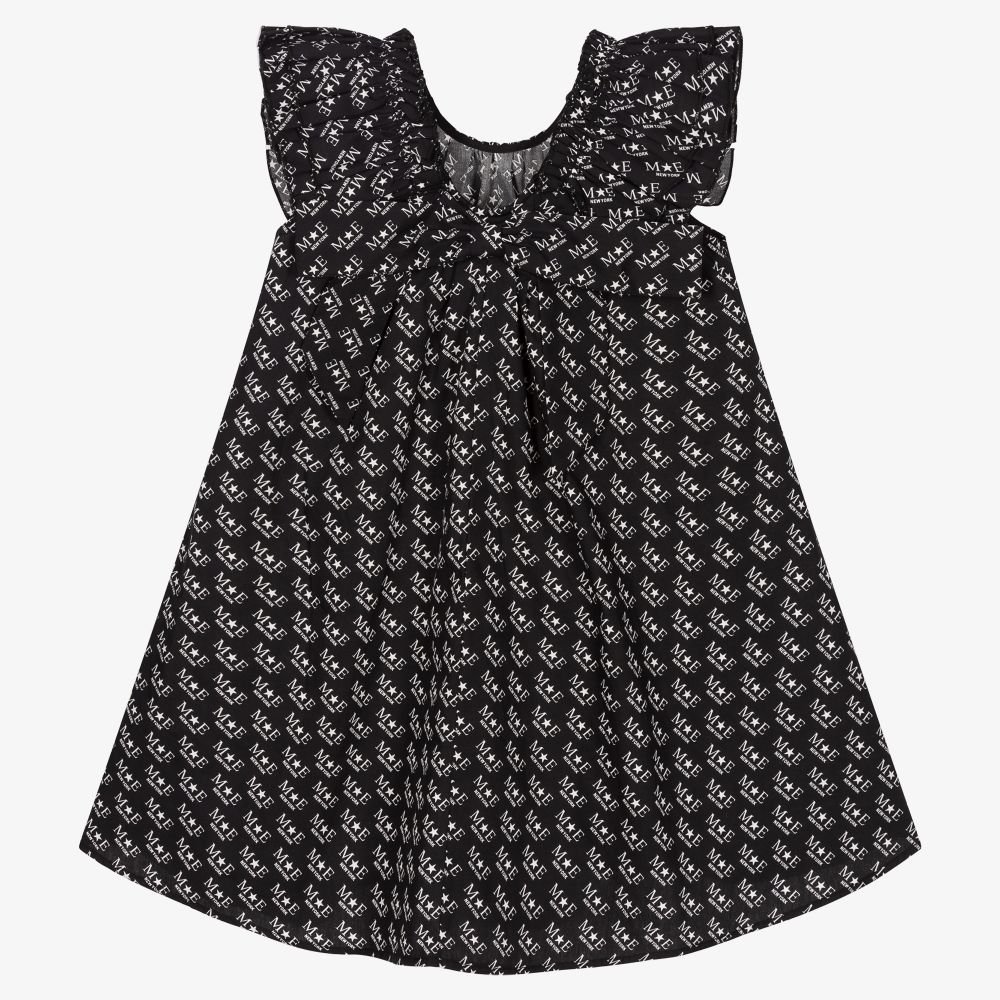 Marc Ellis-فستان قطن بوبلين لون أسود | Childrensalon Outlet