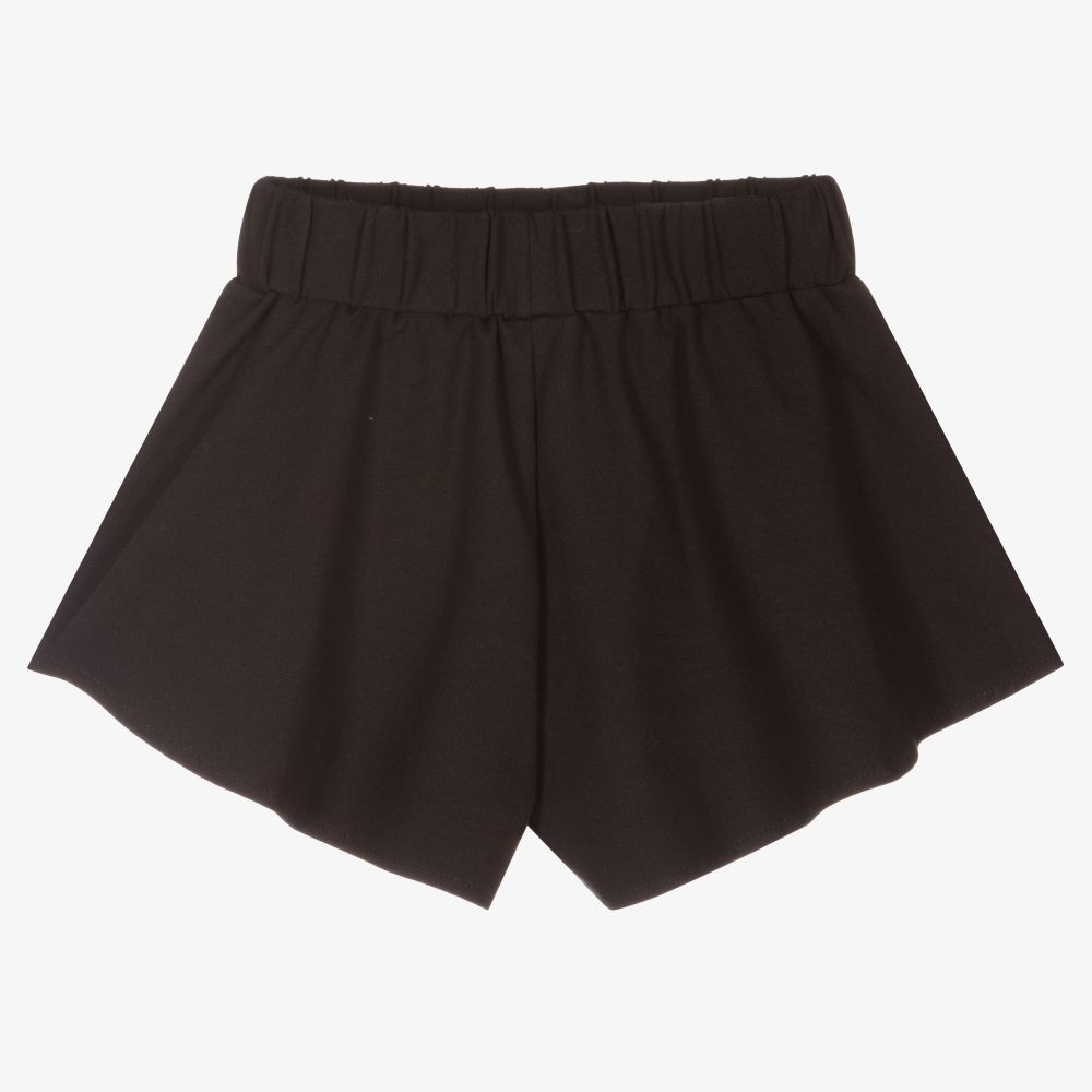 Marc Ellis-شورت قطن جيرسي لون أسود للبنات | Childrensalon Outlet
