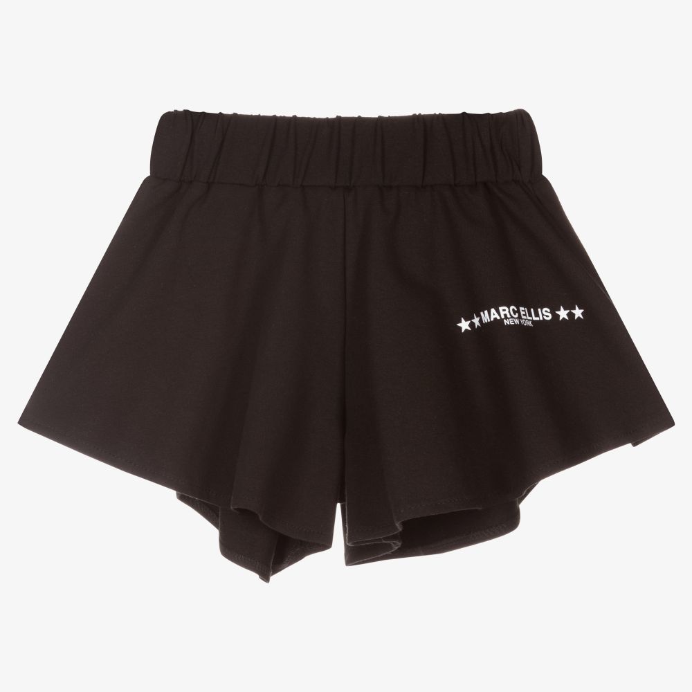 Marc Ellis - Girls Black Cotton Shorts | Childrensalon