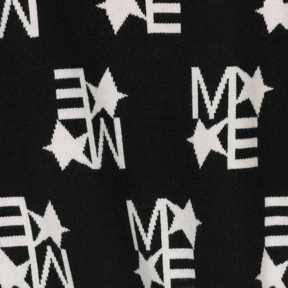 Marc Ellis-Girls Black Knitted Logo Dress | Childrensalon Outlet