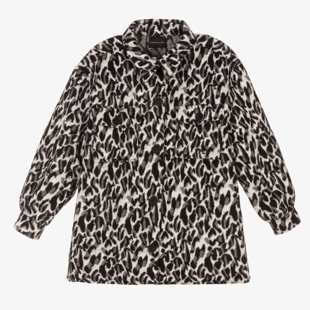 Marc Ellis-Girls Grey Animal Print Jacket | Childrensalon Outlet