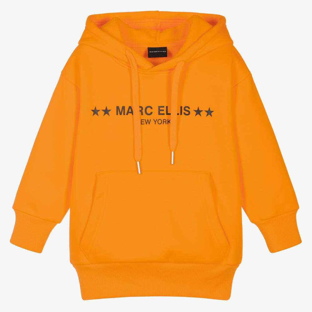 Marc Ellis - Girls Orange Logo Hoodie | Childrensalon
