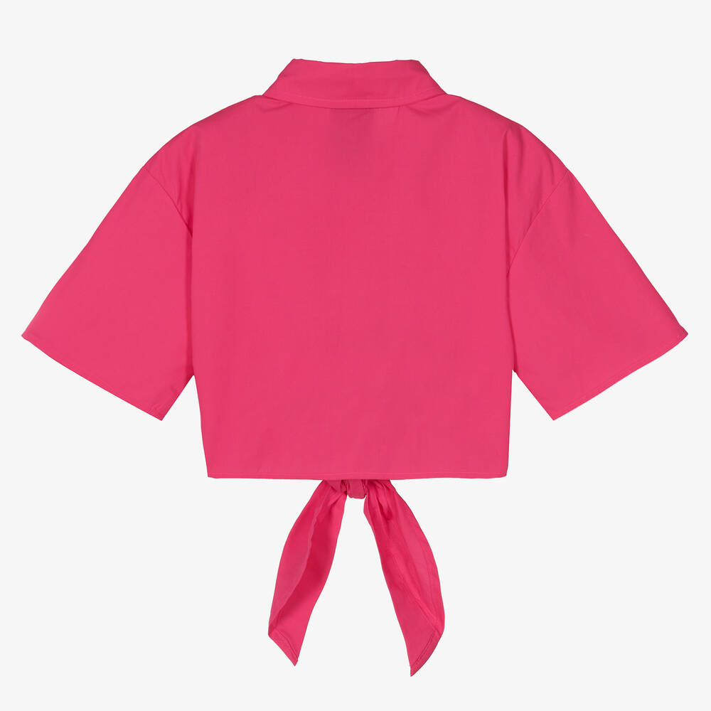 مارك إليس-قميص قطن بوبلين لون زهري فيوشيا للبنات | Childrensalon Outlet