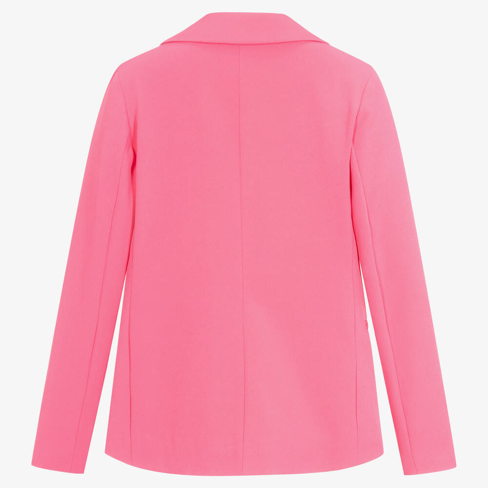 Marc Ellis-جاكيت بلايزر كريب لون زهري للبنات | Childrensalon Outlet