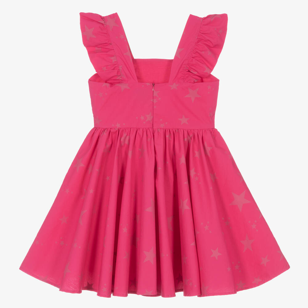 Marc Ellis-فستان قطن بوبلين لون زهري | Childrensalon Outlet