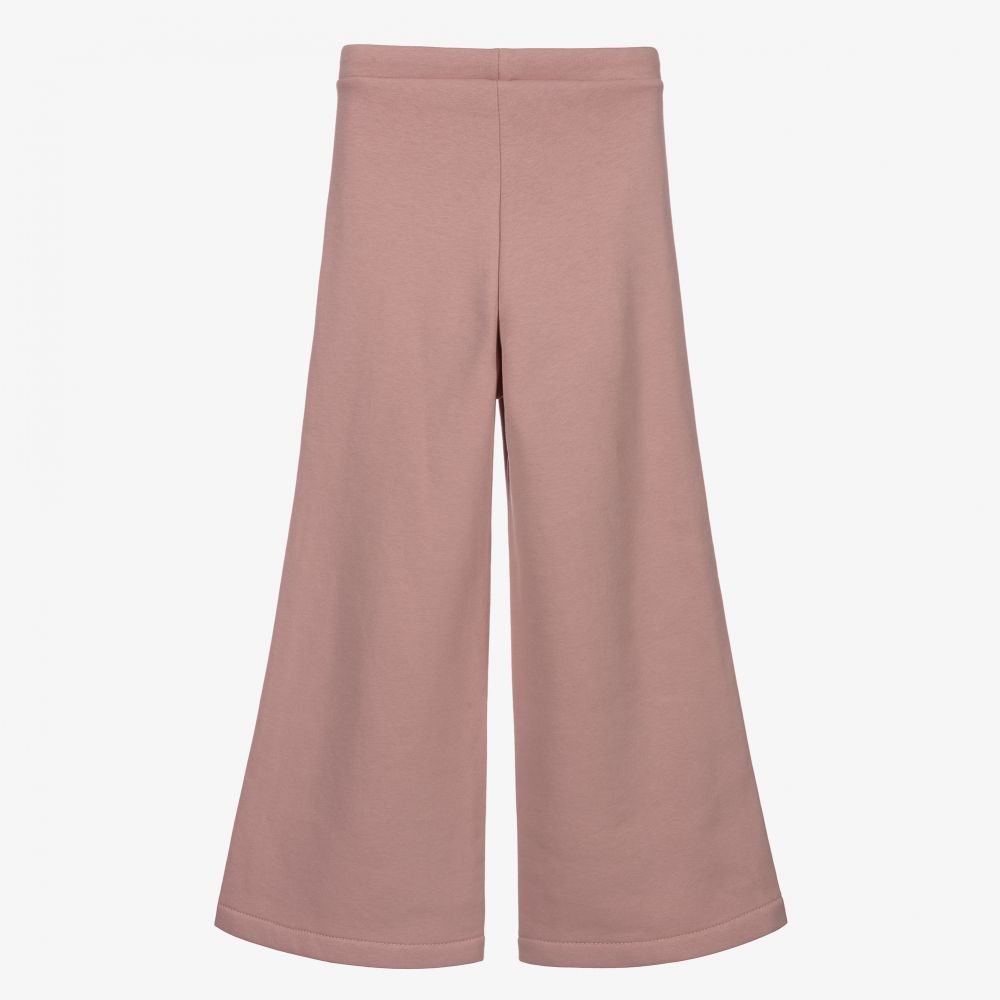 Marc Ellis-بنطلون قطن جيرسي بأرجل واسعة لون زهري للبنات | Childrensalon Outlet