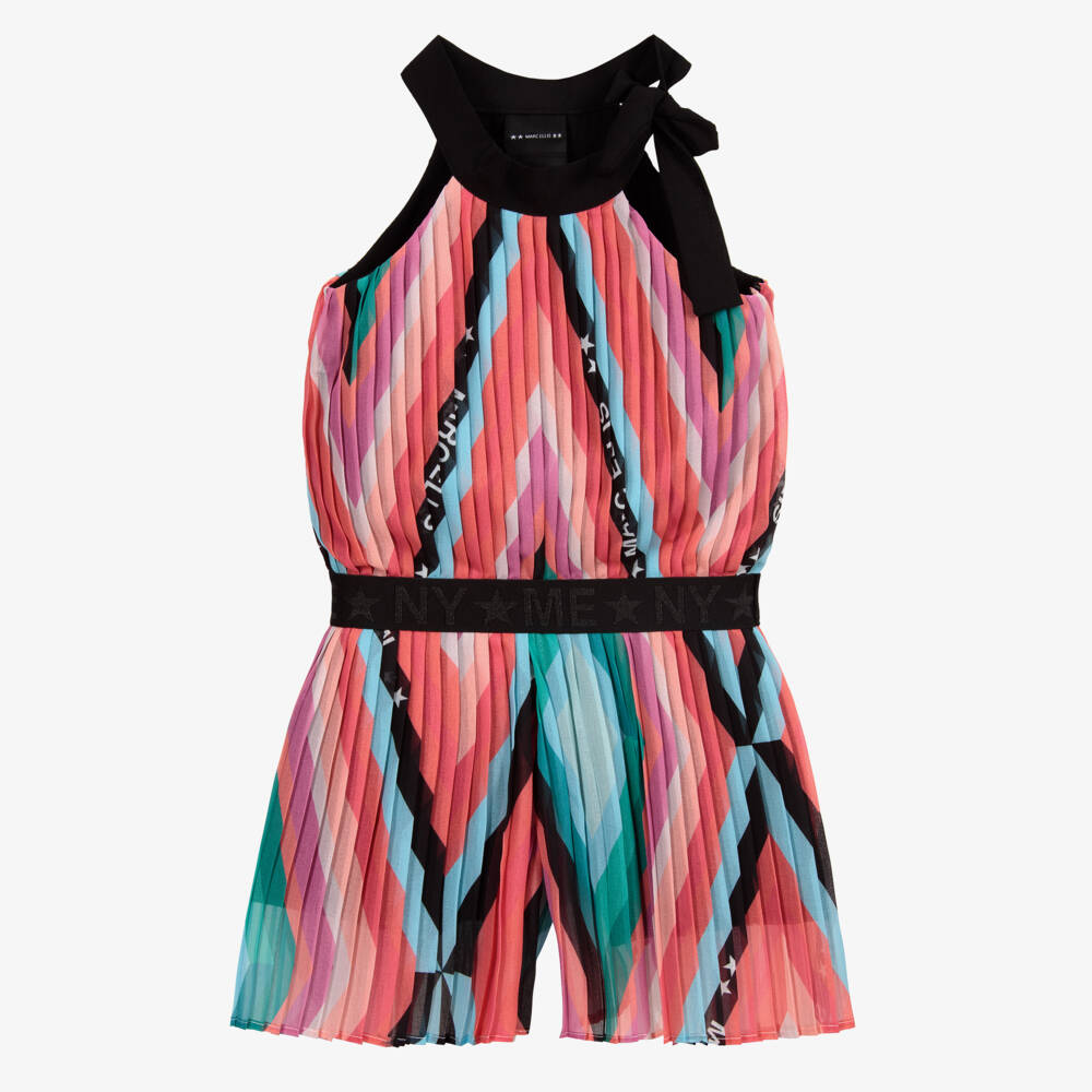 Marc Ellis-Girls Pleated Chiffon Playsuit | Childrensalon Outlet