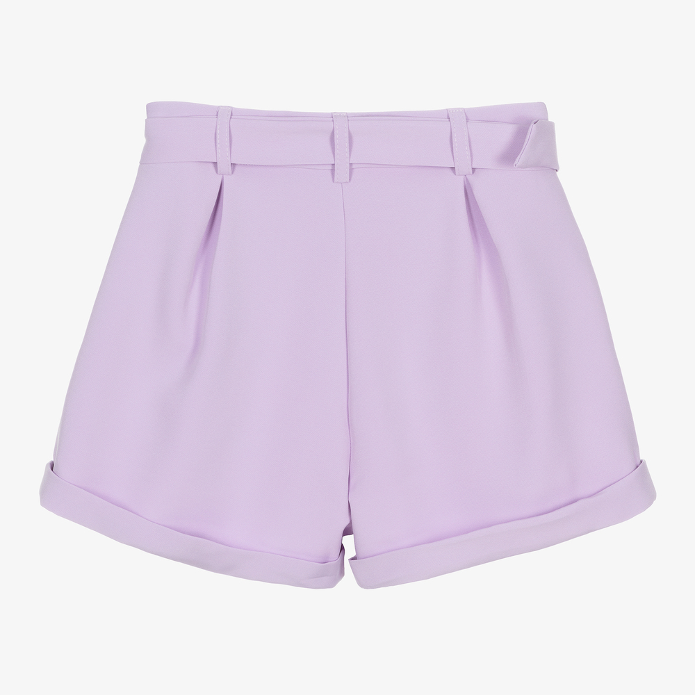 Marc Ellis-شورت بحزام لون بنفسجي فاتح للبنات | Childrensalon Outlet