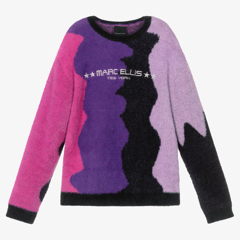 Marc Ellis - Girls Purple Logo Sweater | Childrensalon