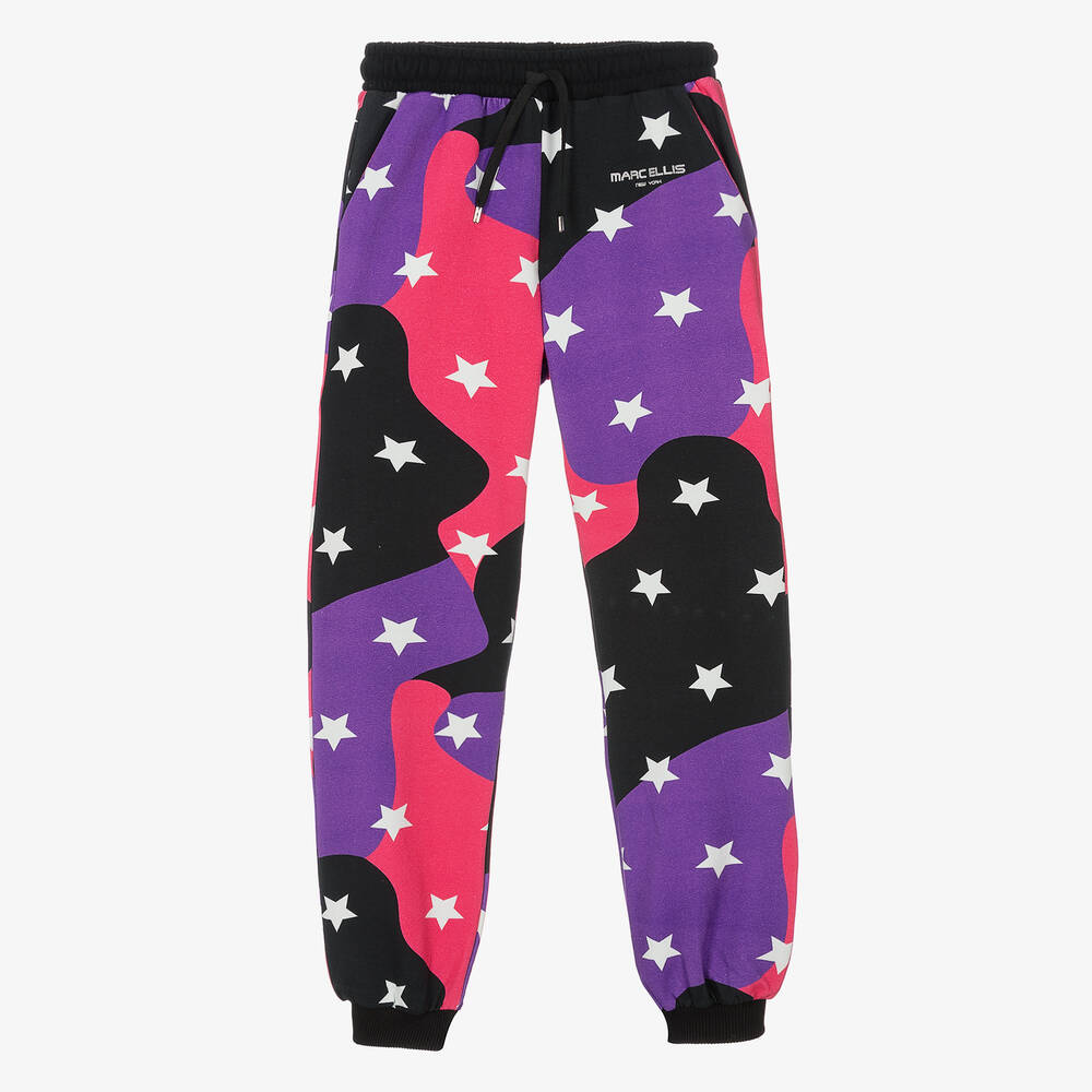 Marc Ellis - Girls Purple Star Joggers | Childrensalon