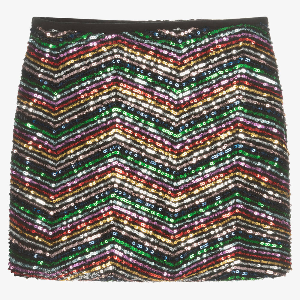 Marc Ellis - Girls Rainbow Sequin Skirt | Childrensalon