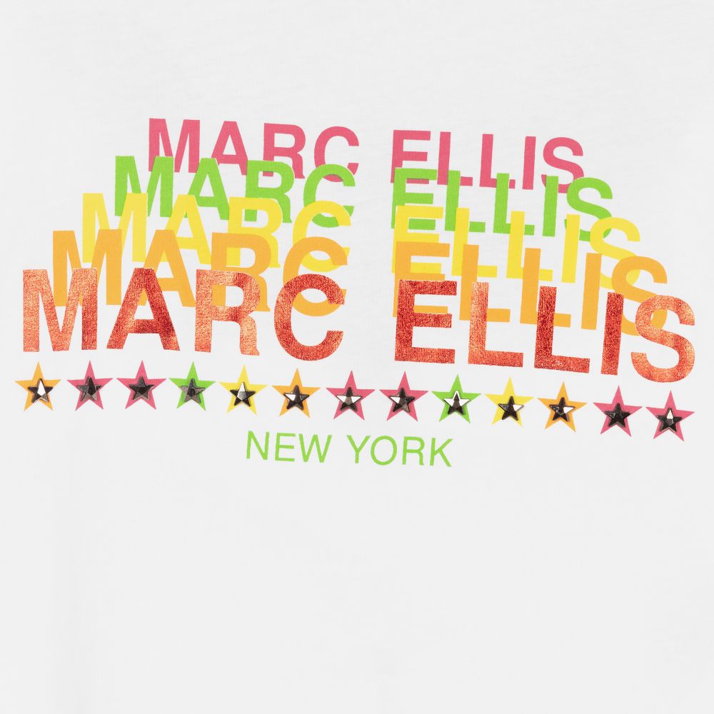 Marc Ellis-تيشيرت قطن لون أبيض للبنات | Childrensalon Outlet