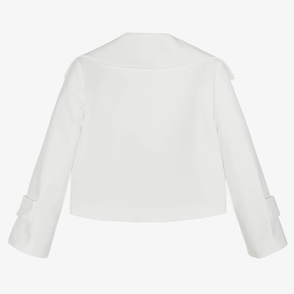 Marc Ellis-Girls White Cropped Blazer | Childrensalon Outlet