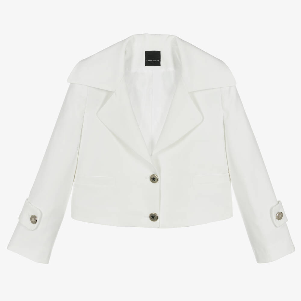 Marc Ellis - Blazer court blanc fille | Childrensalon