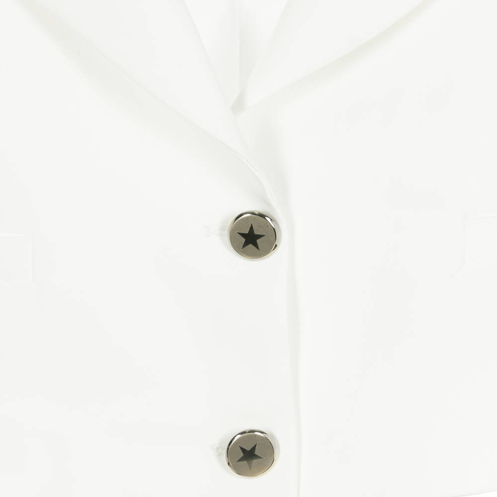 Marc Ellis-Girls White Cropped Blazer | Childrensalon Outlet